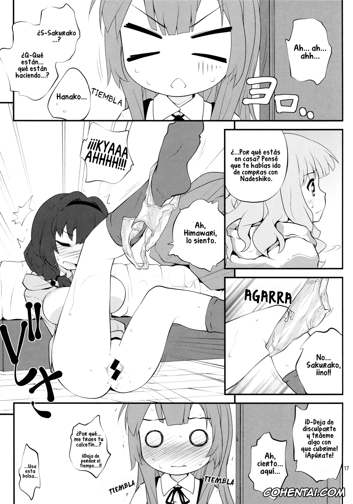 YuruYuri porno, Hanako Oomuro porno, Himawari Furutani porno, Sakurako Ohmuro porno, Himegoto Flowers 5 (YuruYuri), pagina 17