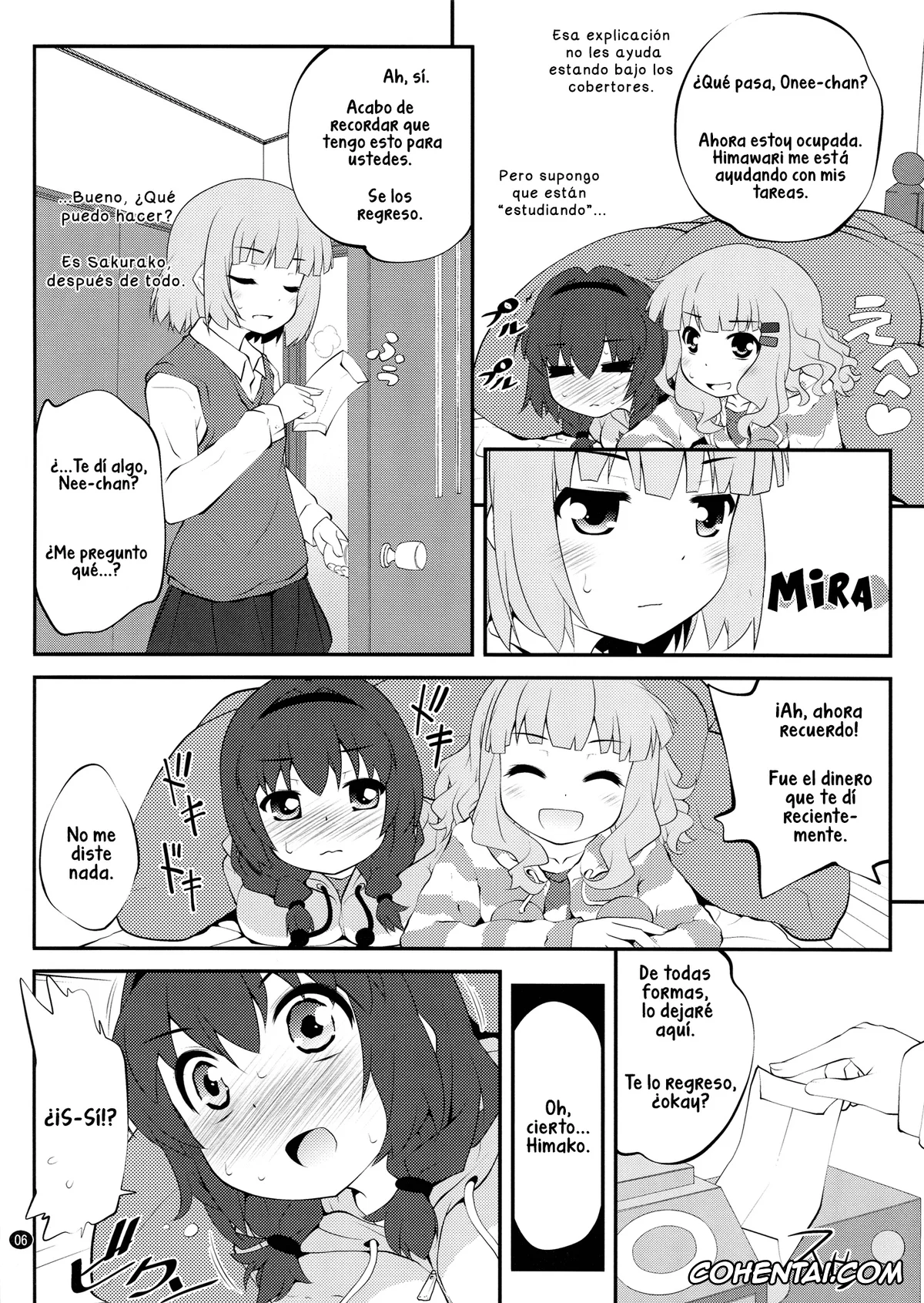 YuruYuri hentai, Hanako Oomuro hentai, Himawari Furutani hentai, Sakurako Ohmuro hentai, Himegoto Flowers 6 (YuruYuri), pagina 6