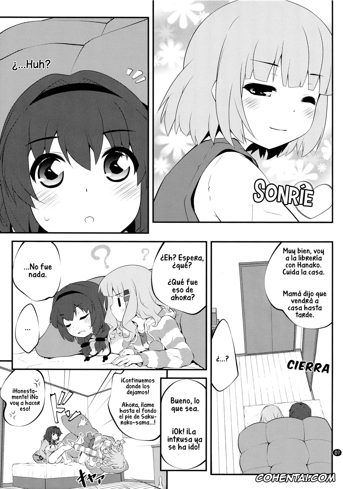 YuruYuri xxx, Hanako Oomuro xxx, Himawari Furutani xxx, Sakurako Ohmuro xxx, Himegoto Flowers 6 (YuruYuri), pagina 7
