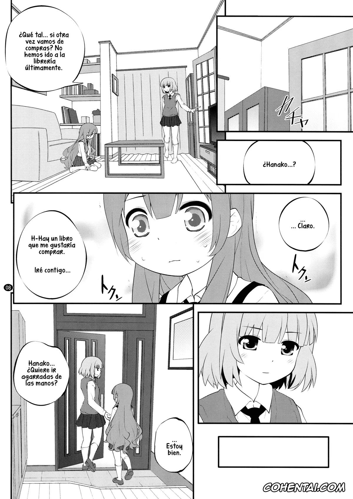 YuruYuri porno, Hanako Oomuro porno, Himawari Furutani porno, Sakurako Ohmuro porno, Himegoto Flowers 6 (YuruYuri), pagina 8