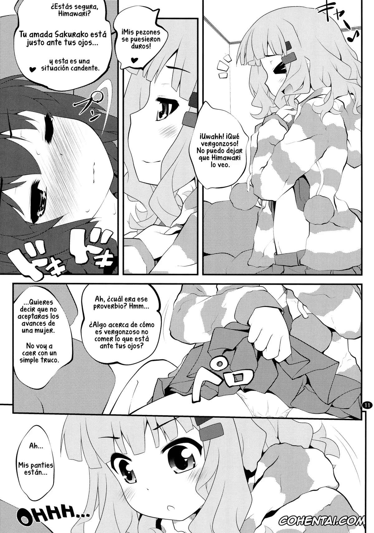 YuruYuri porno, Hanako Oomuro porno, Himawari Furutani porno, Sakurako Ohmuro porno, Himegoto Flowers 6 (YuruYuri), pagina 11