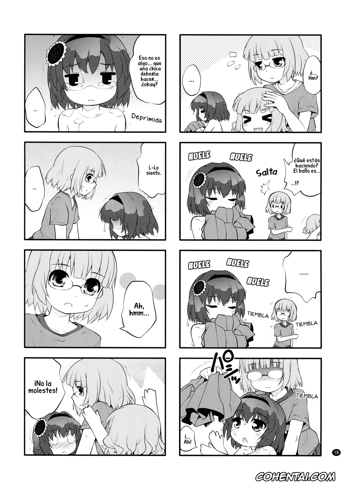 YuruYuri xxx, Hanako Oomuro xxx, Himawari Furutani xxx, Sakurako Ohmuro xxx, Himegoto Flowers 6 (YuruYuri), pagina 19