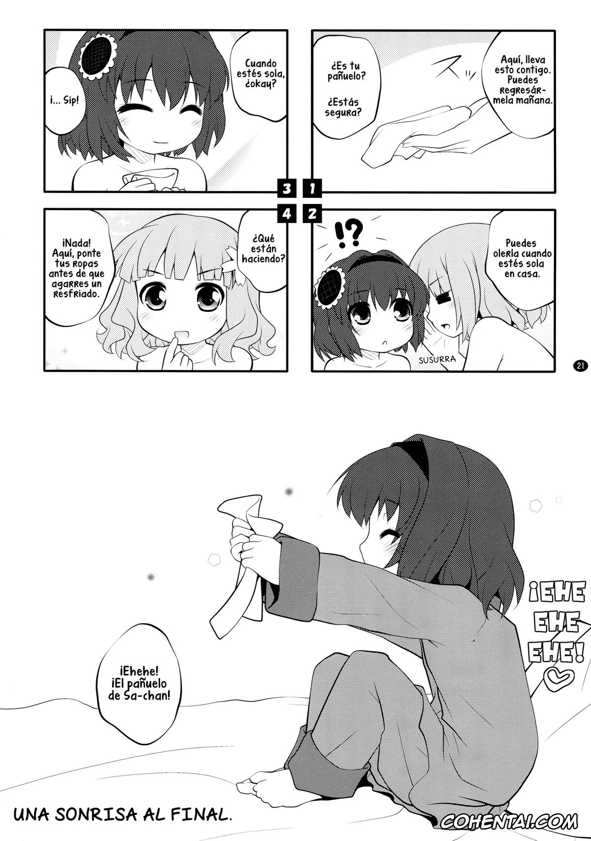 YuruYuri hentai, Hanako Oomuro hentai, Himawari Furutani hentai, Sakurako Ohmuro hentai, Himegoto Flowers 6 (YuruYuri), pagina 21