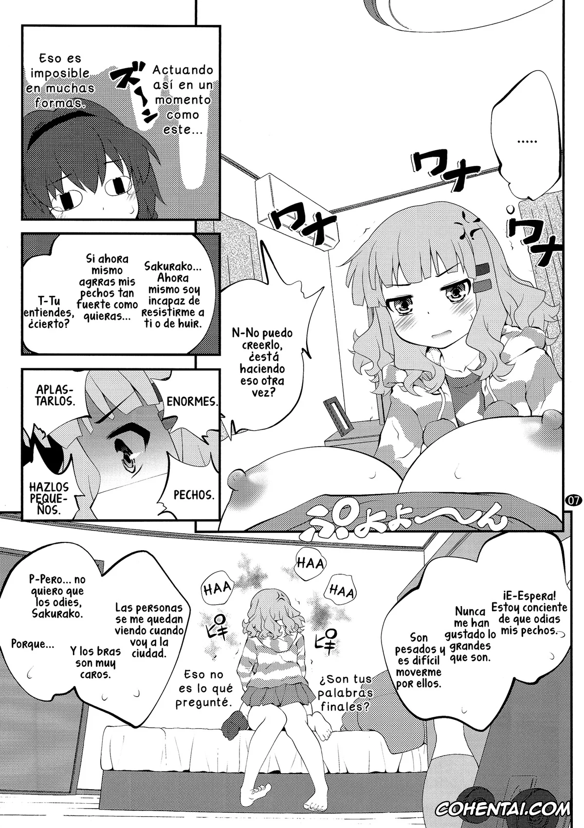 YuruYuri hentai, Himawari Furutani hentai, Sakurako Ohmuro hentai, Himegoto Flowers 7 (YuruYuri), pagina 6
