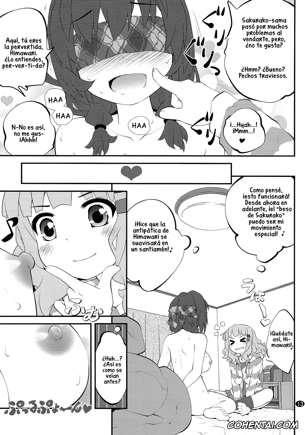 YuruYuri hentai, Himawari Furutani hentai, Sakurako Ohmuro hentai, Himegoto Flowers 7 (YuruYuri), pagina 12