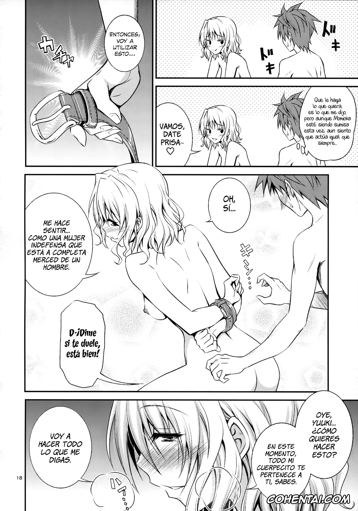 To Love-Ru hentai, Risa Momioka hentai, Rito Yuuki hentai, Momioka no Hatsujou (To Love-Ru), pagina 18