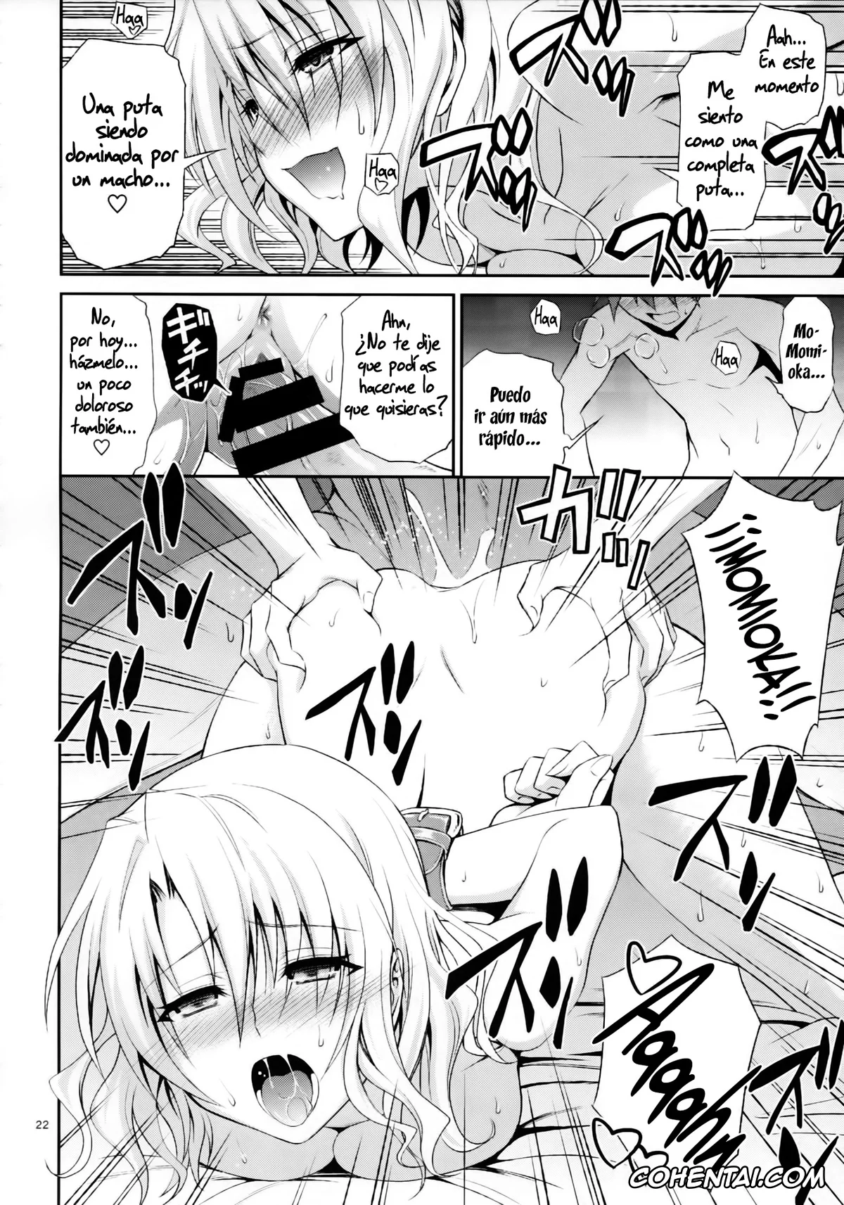 To Love-Ru xxx, Risa Momioka xxx, Rito Yuuki xxx, Momioka no Hatsujou (To Love-Ru), pagina 22