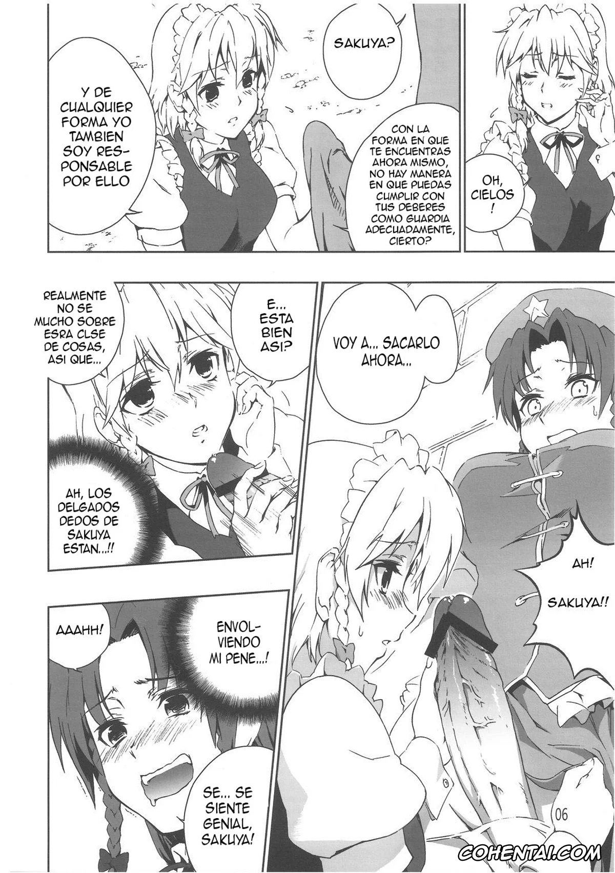 Touhou Project xxx, Hong Meiling xxx, Sakuya Izayoi xxx, Chinese Kaichuudokei (Touhou Project), pagina 7