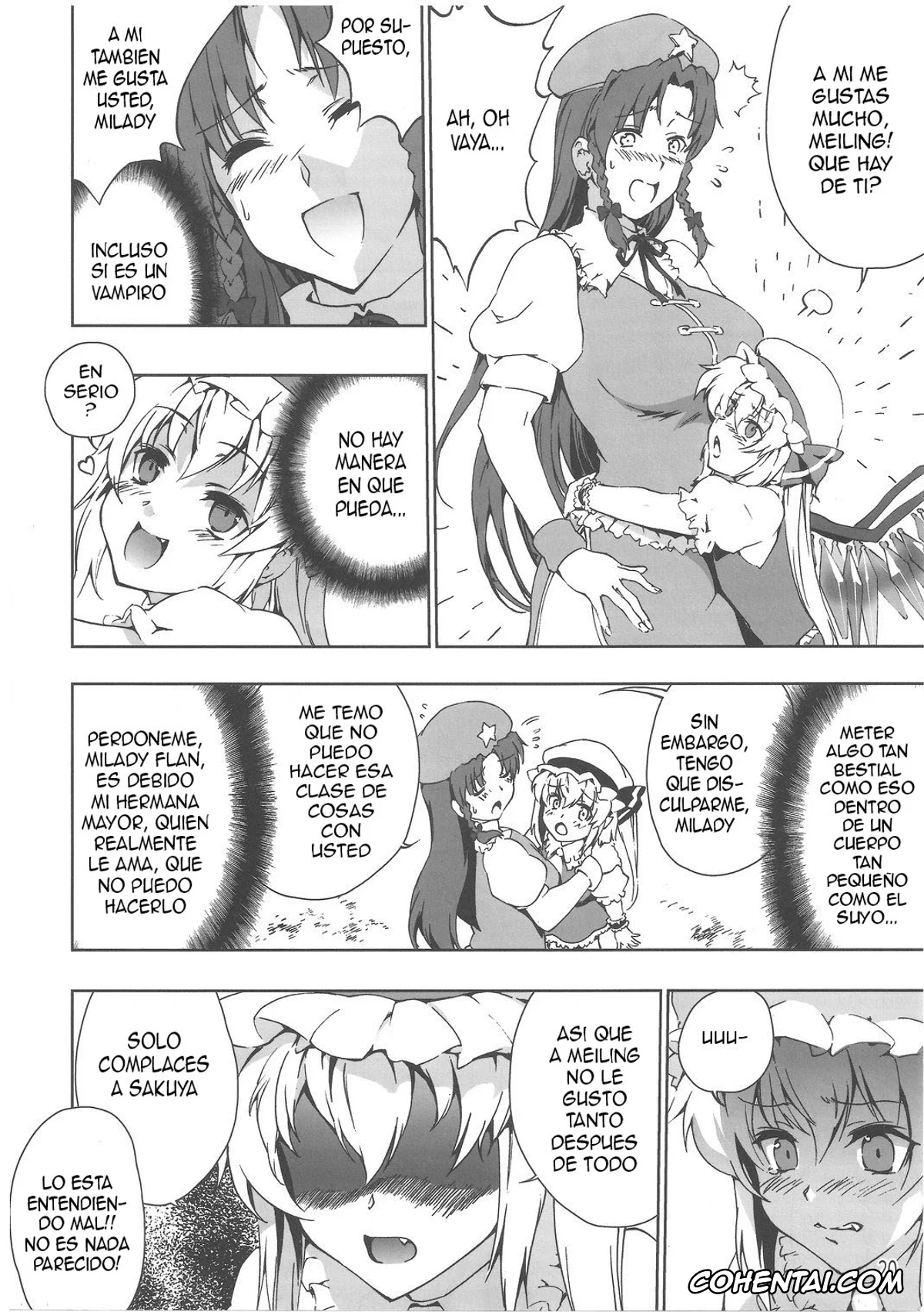 Touhou Project hentai, Hong Meiling hentai, Sakuya Izayoi hentai, Chinese Kaichuudokei (Touhou Project), pagina 21