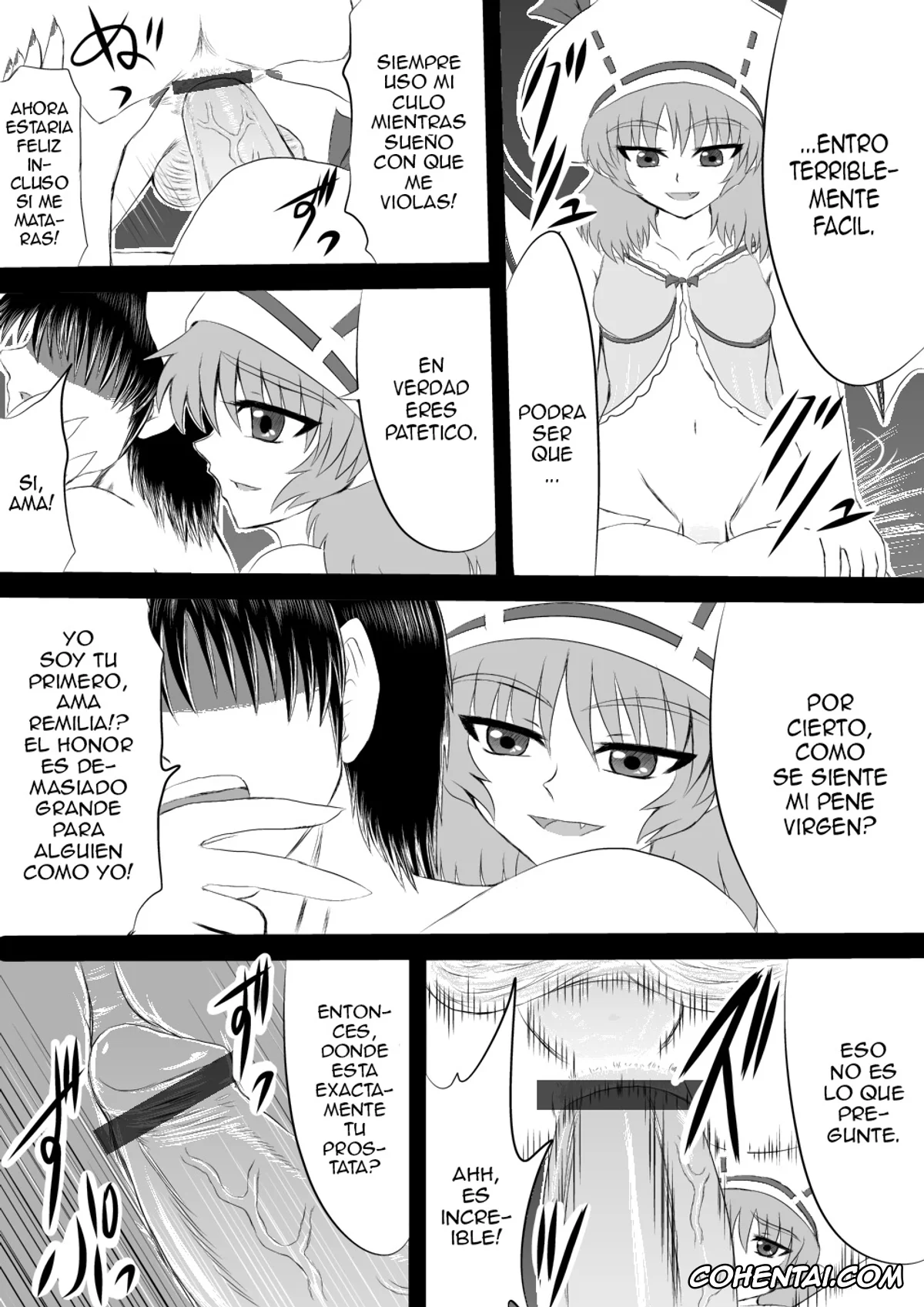 Touhou Project hentai, Remilia Scarlet hentai, Sou, Sonomama Nomikomi Nasai Watashi no Dorichin Gungnir (Touhou Project), pagina 9