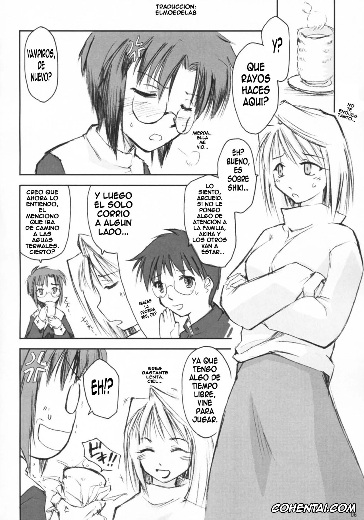 Tsukihime porno, Arcueid Brunestud porno, Ciel porno, Sion Eltnam Atlasia porno, Neko no Kyuujitsu (Tsukihime), pagina 5