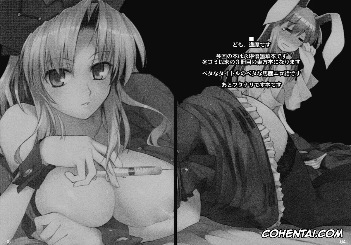 Touhou Project xxx, Eirin Yagokoro xxx, Reisen Udongein Inaba xxx, Eirin no Kusuri de Udonge ga Hidoi Meniau Hon (Touhou Project), pagina 4
