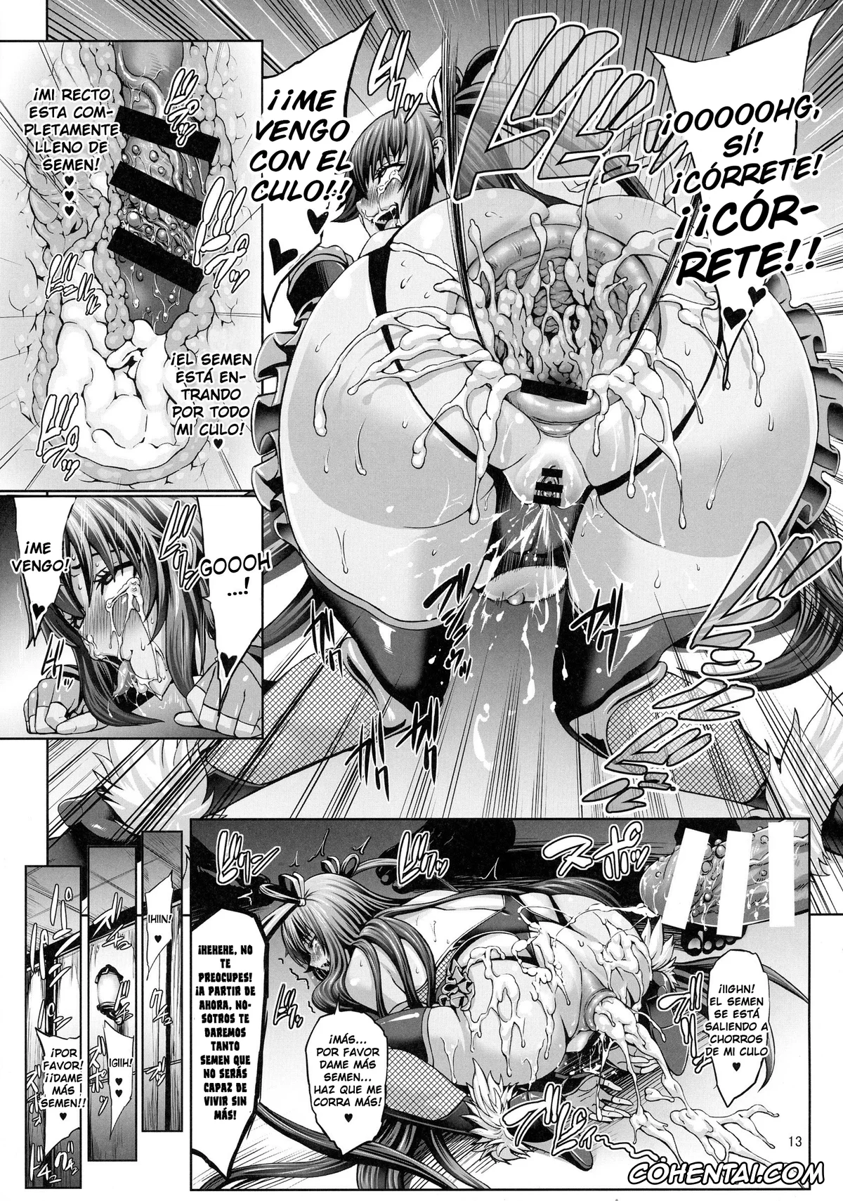 Taimanin Yukikaze hentai, Shiranui Mizuki hentai, Yukikaze Mizuki hentai, Taimanin Buta Ochi Oyako (Taimanin Yukikaze), pagina 15