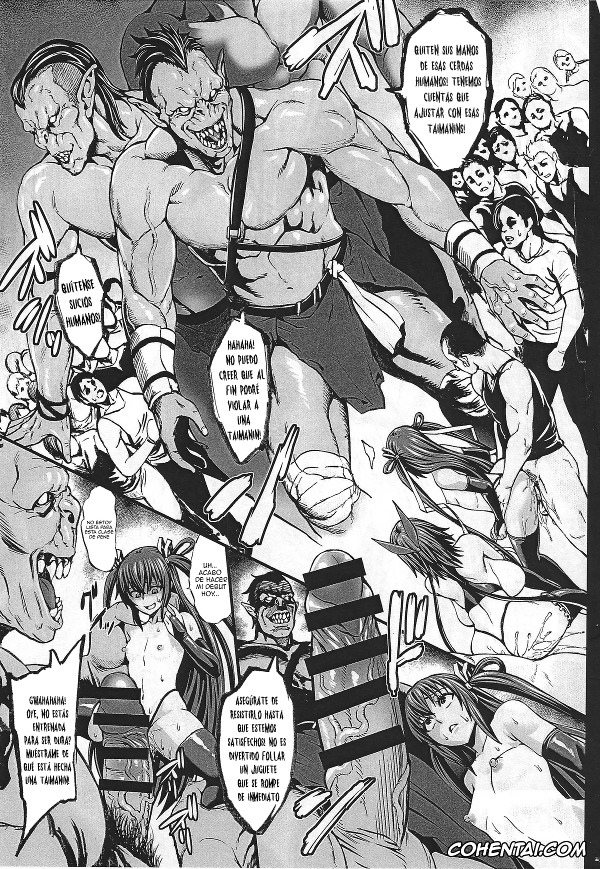 Taimanin Yukikaze hentai, Shiranui Mizuki hentai, Yukikaze Mizuki hentai, Taimanin Buta Ochi Oyako + Omake Bon (Taimanin Yukikaze), pagina 24