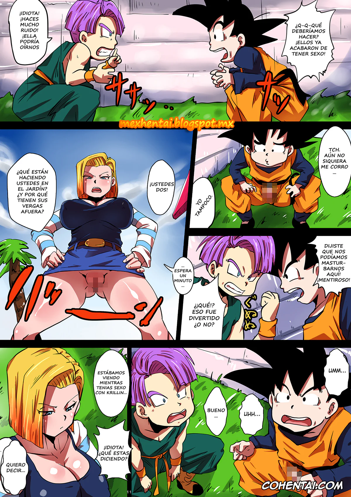 Dragon Ball Z porno, Android 18 porno, Krillin porno, Son Goten porno, Trunks Briefs porno, SHOTACON HOLE Shinkon Hitozuma 18-gou no Tsukinai Seiyoku (Dragon Ball Z), pagina 11