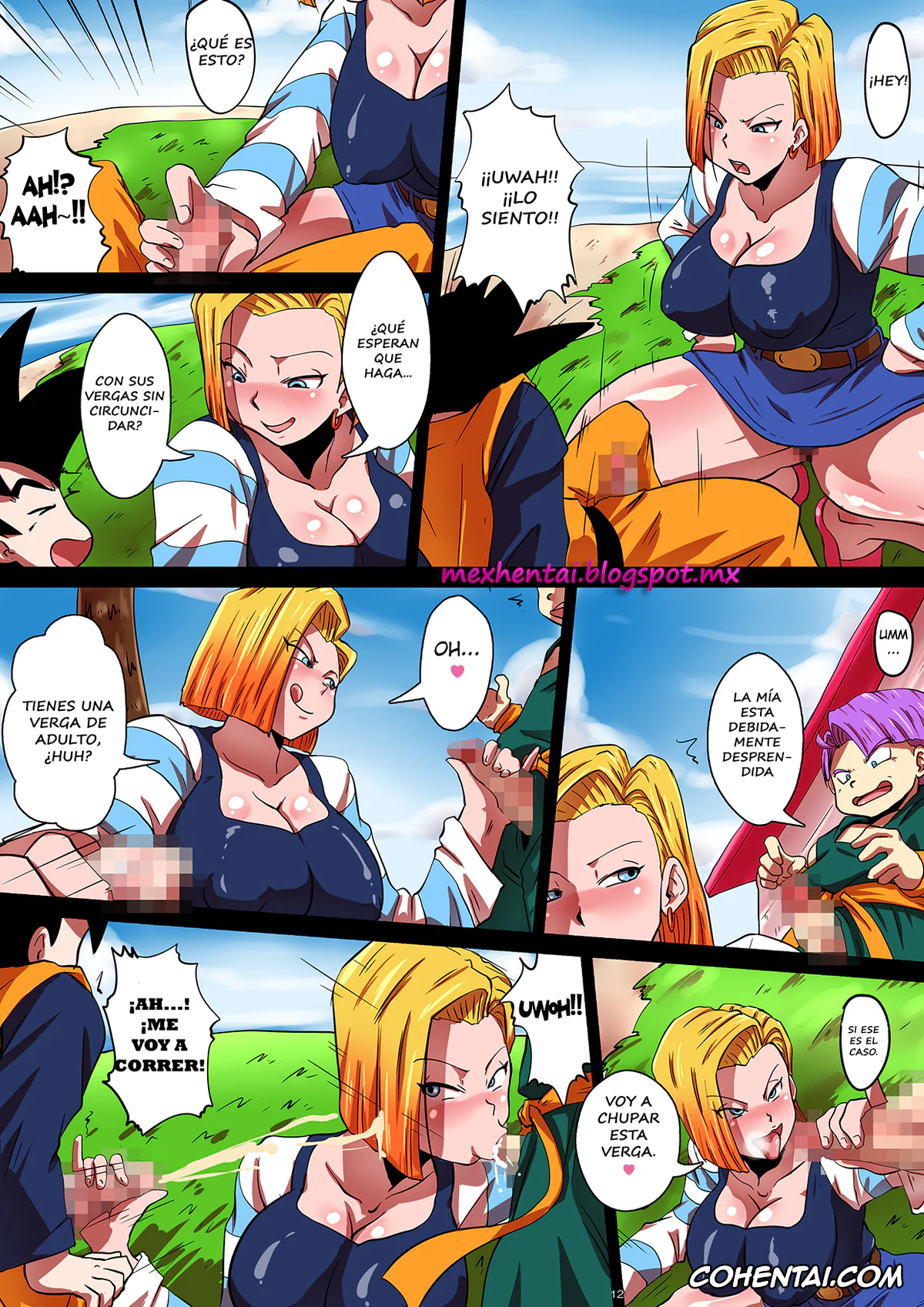 Dragon Ball Z hentai, Android 18 hentai, Krillin hentai, Son Goten hentai, Trunks Briefs hentai, SHOTACON HOLE Shinkon Hitozuma 18-gou no Tsukinai Seiyoku (Dragon Ball Z), pagina 12