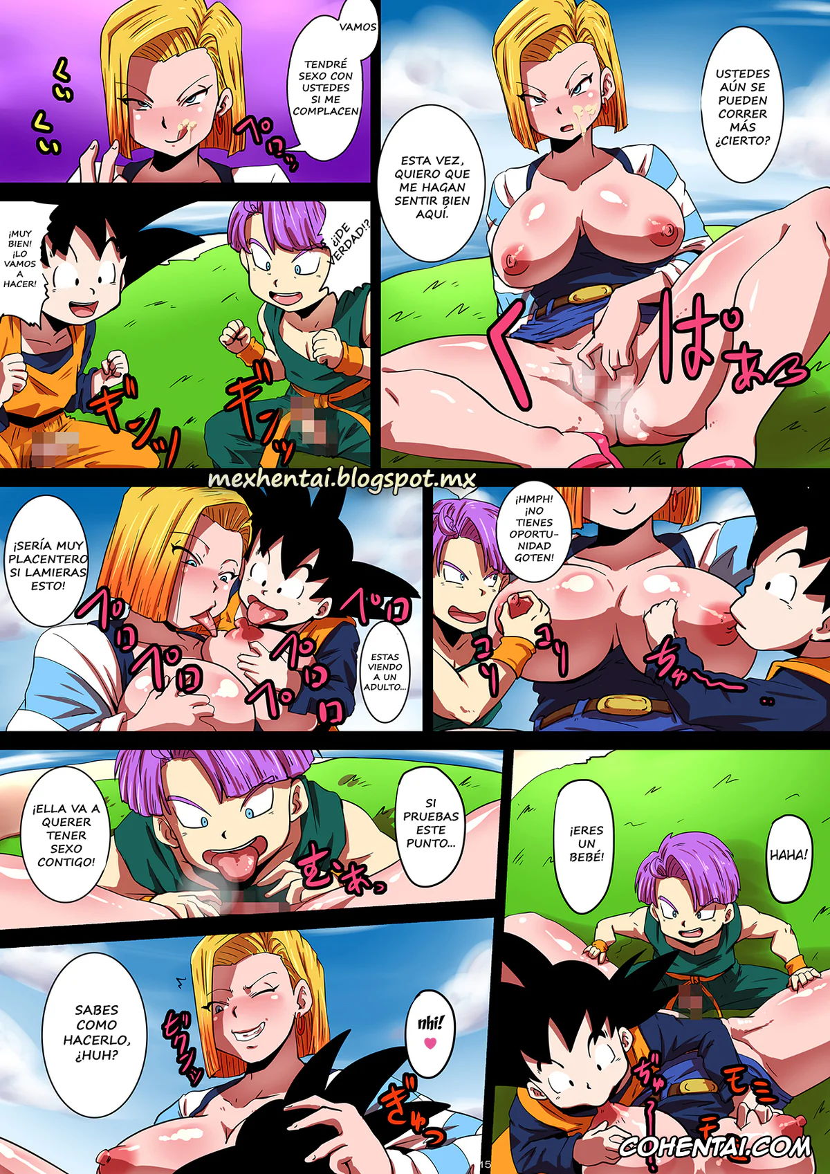 Dragon Ball Z hentai, Android 18 hentai, Krillin hentai, Son Goten hentai, Trunks Briefs hentai, SHOTACON HOLE Shinkon Hitozuma 18-gou no Tsukinai Seiyoku (Dragon Ball Z), pagina 15