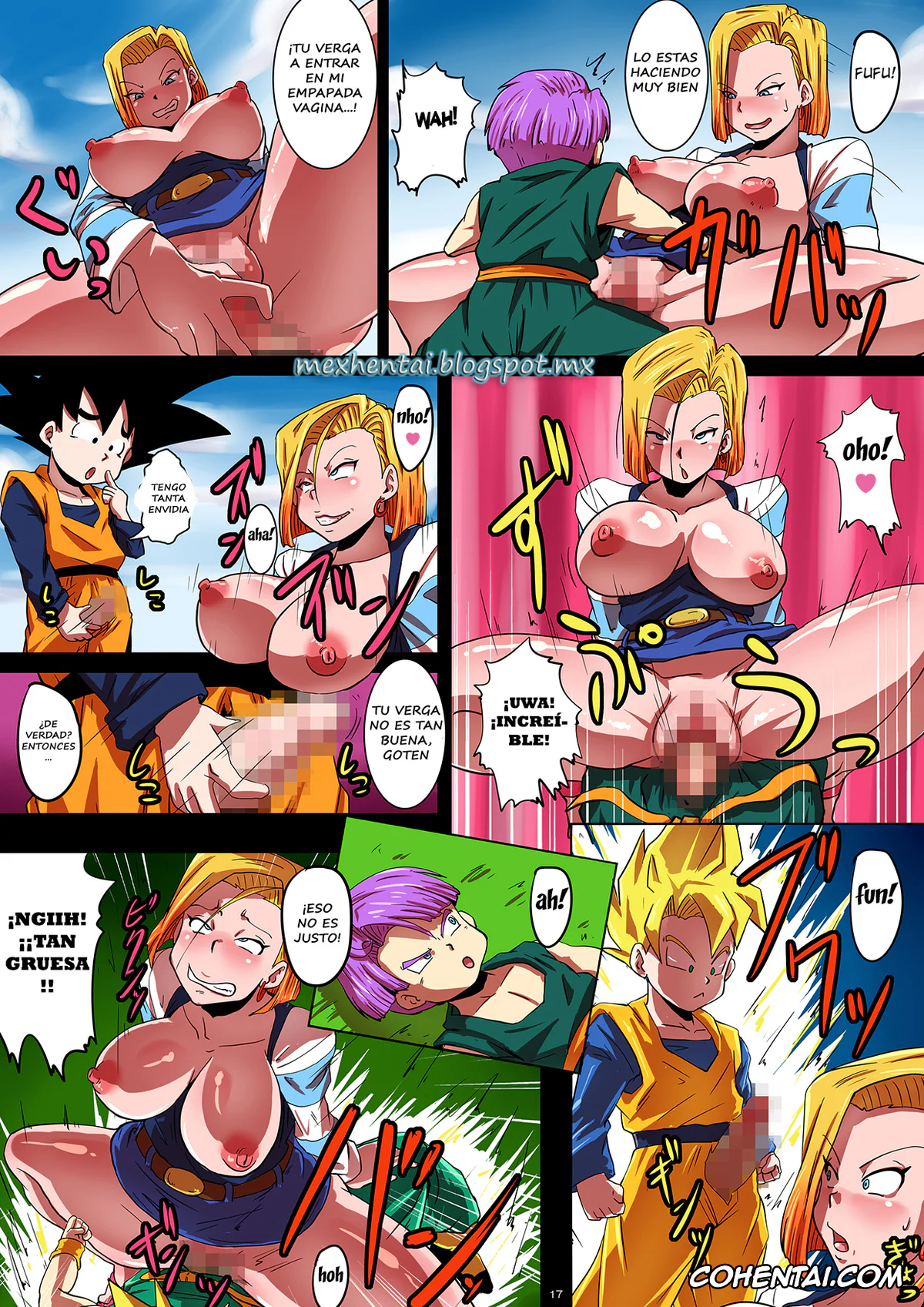 Dragon Ball Z porno, Android 18 porno, Krillin porno, Son Goten porno, Trunks Briefs porno, SHOTACON HOLE Shinkon Hitozuma 18-gou no Tsukinai Seiyoku (Dragon Ball Z), pagina 17