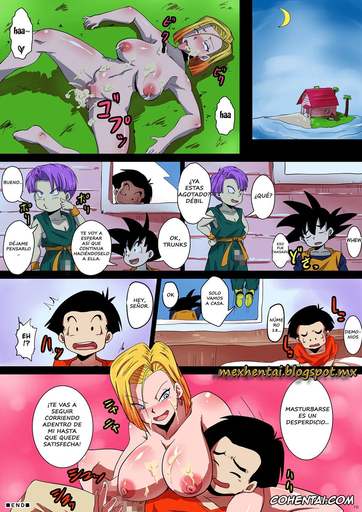Dragon Ball Z xxx, Android 18 xxx, Krillin xxx, Son Goten xxx, Trunks Briefs xxx, SHOTACON HOLE Shinkon Hitozuma 18-gou no Tsukinai Seiyoku (Dragon Ball Z), pagina 19