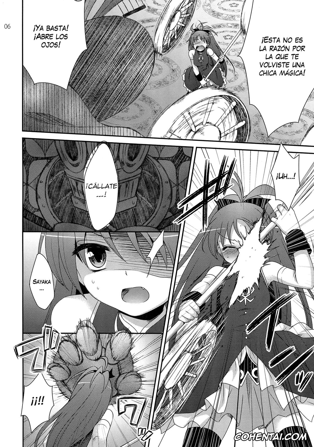 Puella Magi Madoka Magica hentai, Kyouko Sakura hentai, Sayaka Miki hentai, Calendula (Puella Magi Madoka Magica), pagina 6