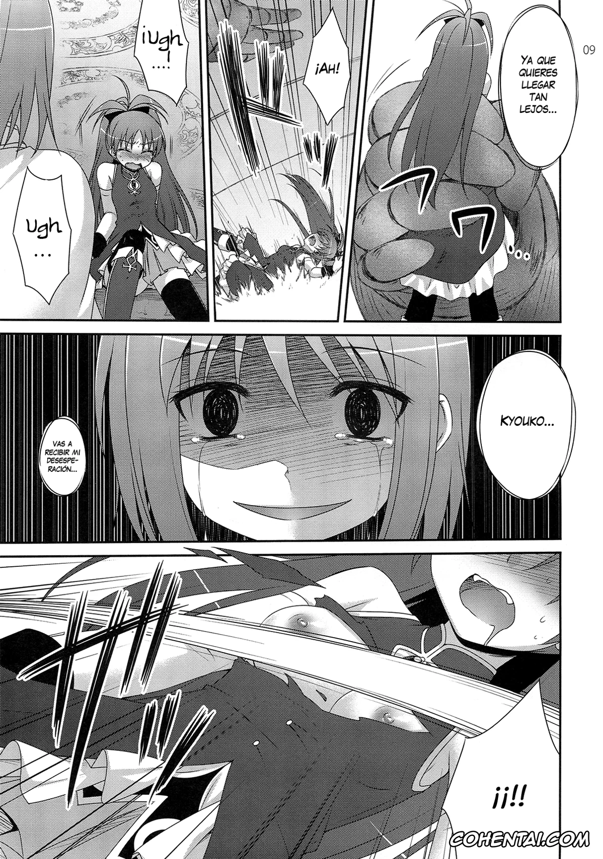 Puella Magi Madoka Magica hentai, Kyouko Sakura hentai, Sayaka Miki hentai, Calendula (Puella Magi Madoka Magica), pagina 9