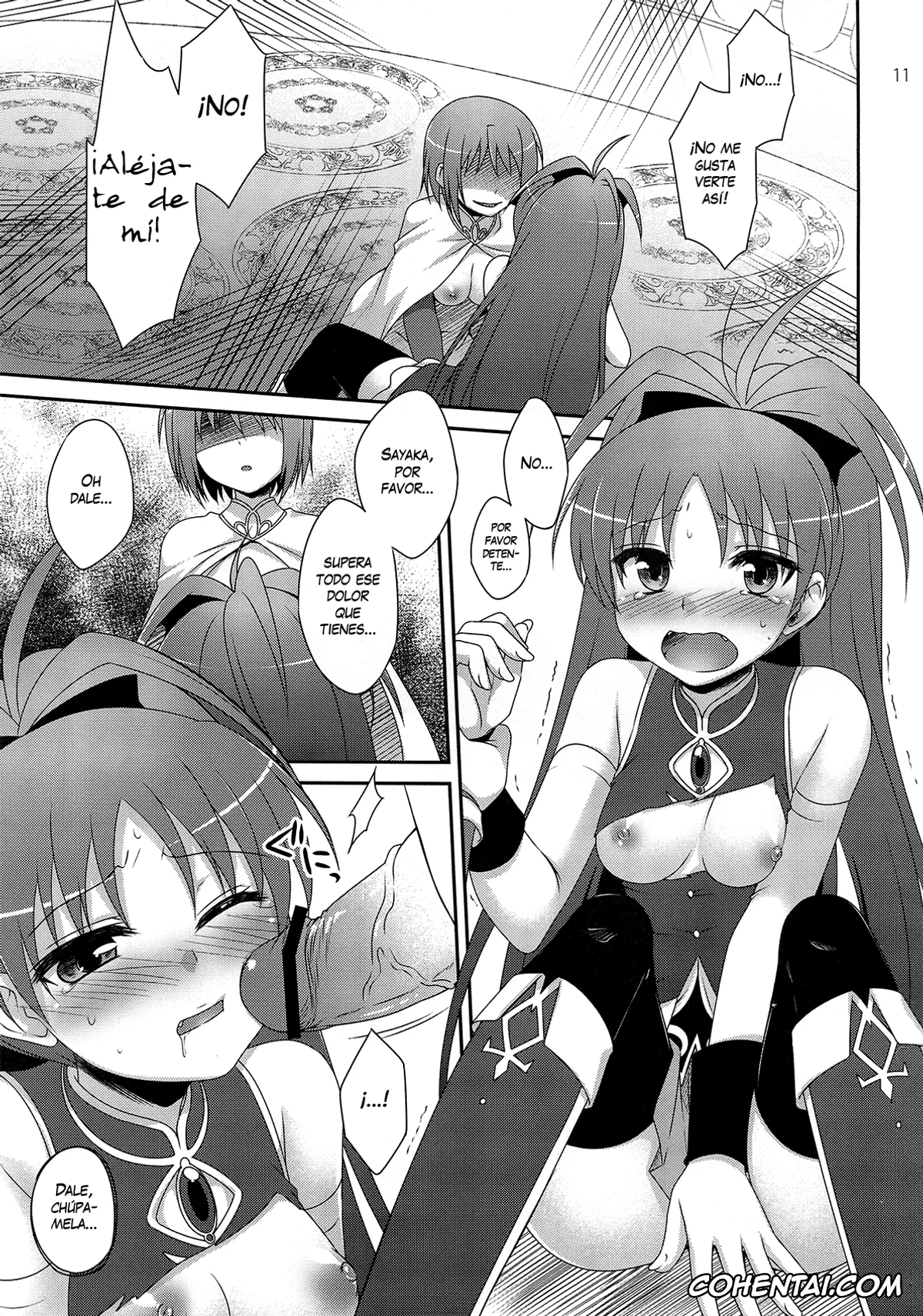 Puella Magi Madoka Magica porno, Kyouko Sakura porno, Sayaka Miki porno, Calendula (Puella Magi Madoka Magica), pagina 11