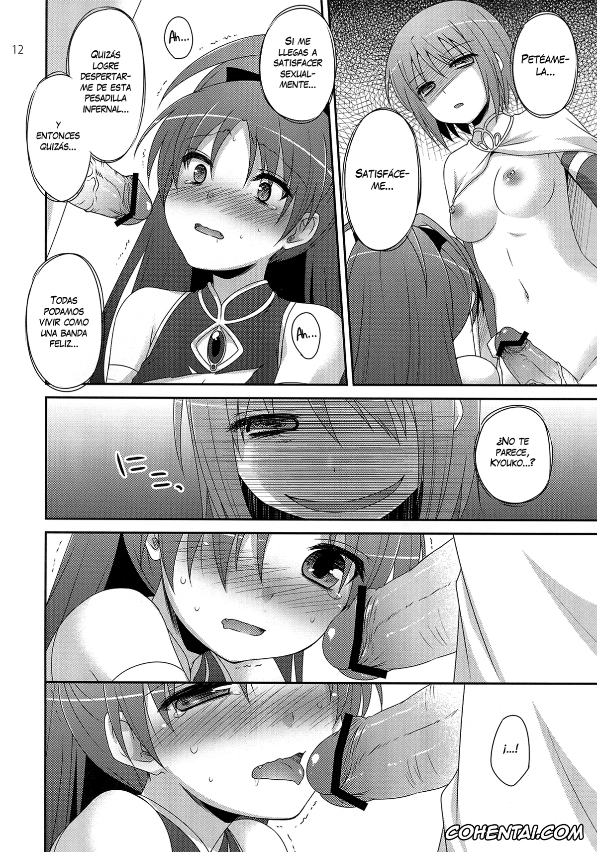 Puella Magi Madoka Magica hentai, Kyouko Sakura hentai, Sayaka Miki hentai, Calendula (Puella Magi Madoka Magica), pagina 12