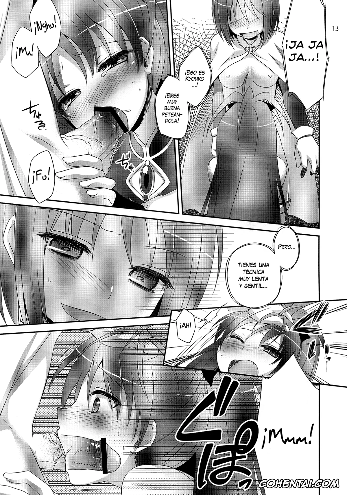 Puella Magi Madoka Magica xxx, Kyouko Sakura xxx, Sayaka Miki xxx, Calendula (Puella Magi Madoka Magica), pagina 13