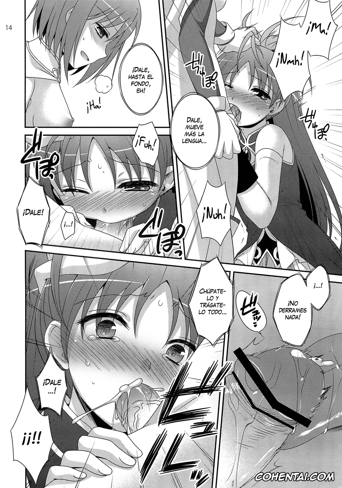 Puella Magi Madoka Magica porno, Kyouko Sakura porno, Sayaka Miki porno, Calendula (Puella Magi Madoka Magica), pagina 14
