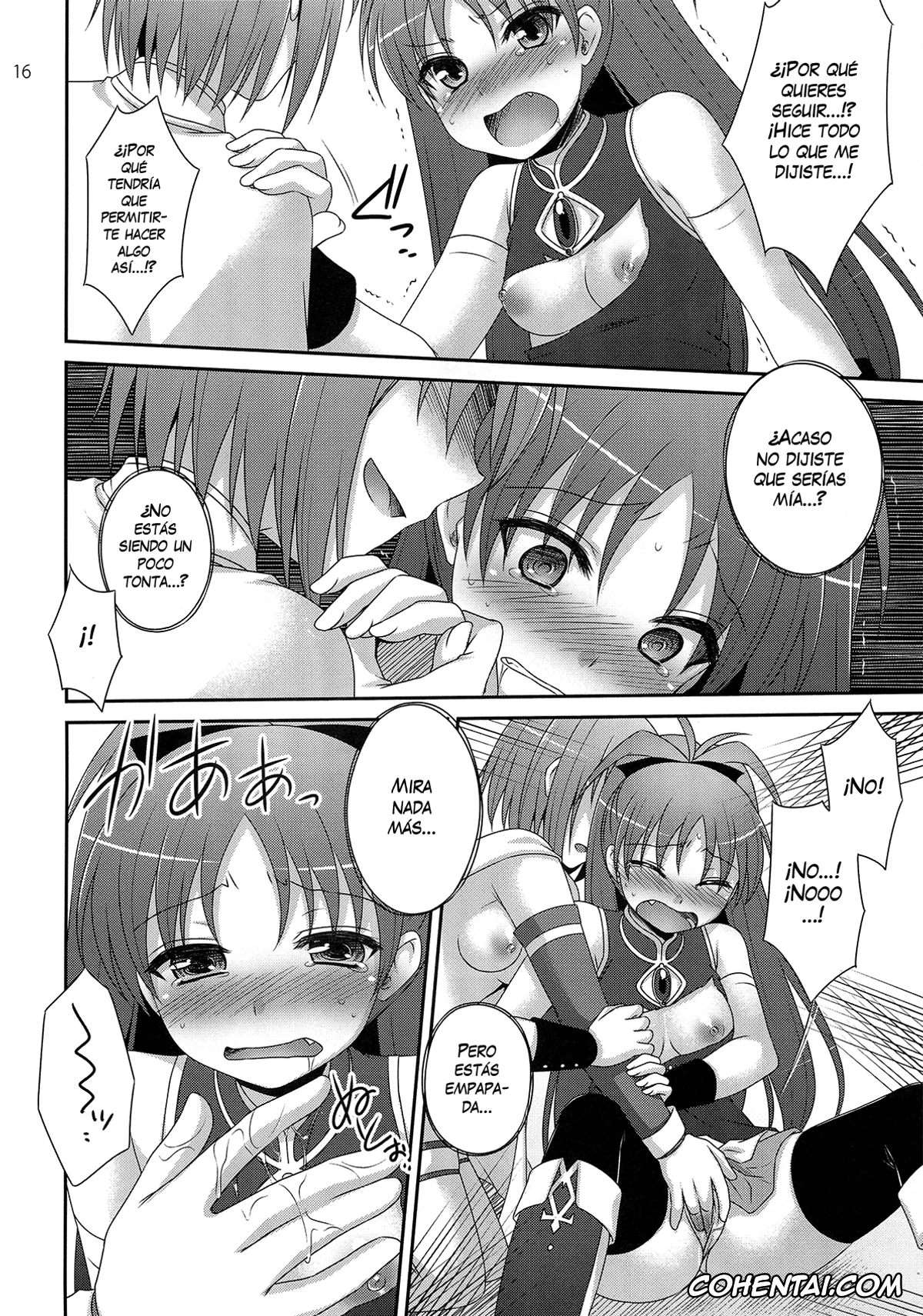 Puella Magi Madoka Magica xxx, Kyouko Sakura xxx, Sayaka Miki xxx, Calendula (Puella Magi Madoka Magica), pagina 16