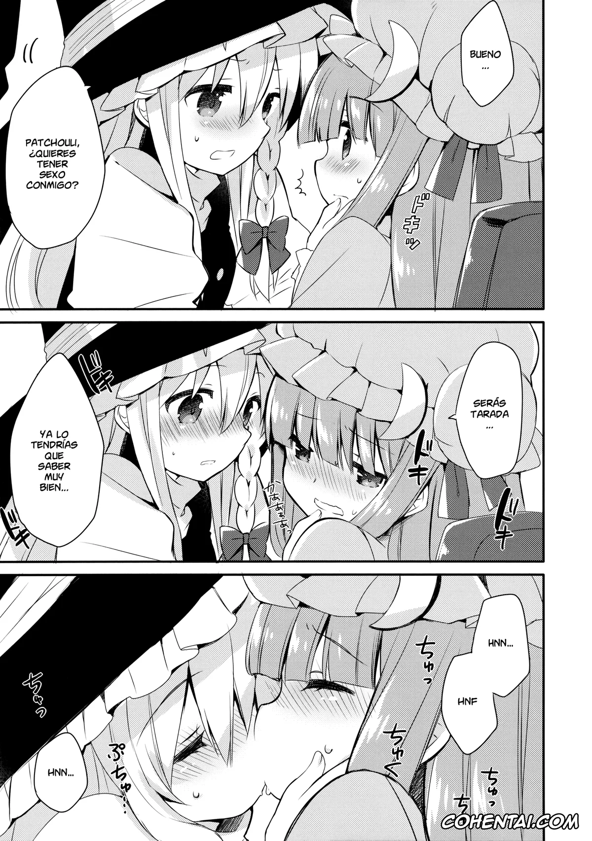 Touhou Project hentai, Marisa Kirisame hentai, Patchouli Knowledge hentai, Lovely (Touhou Project), pagina 9