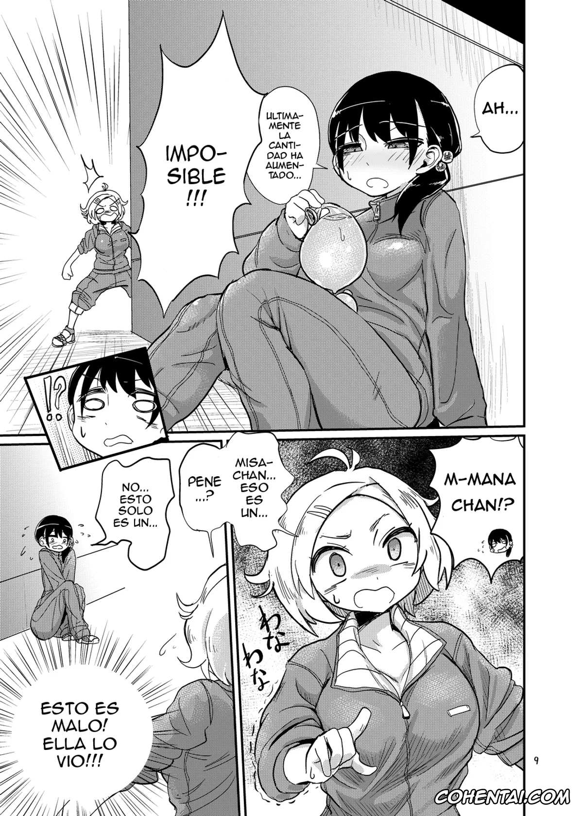 Original hentai, Futanari JC no Nichijou, pagina 9