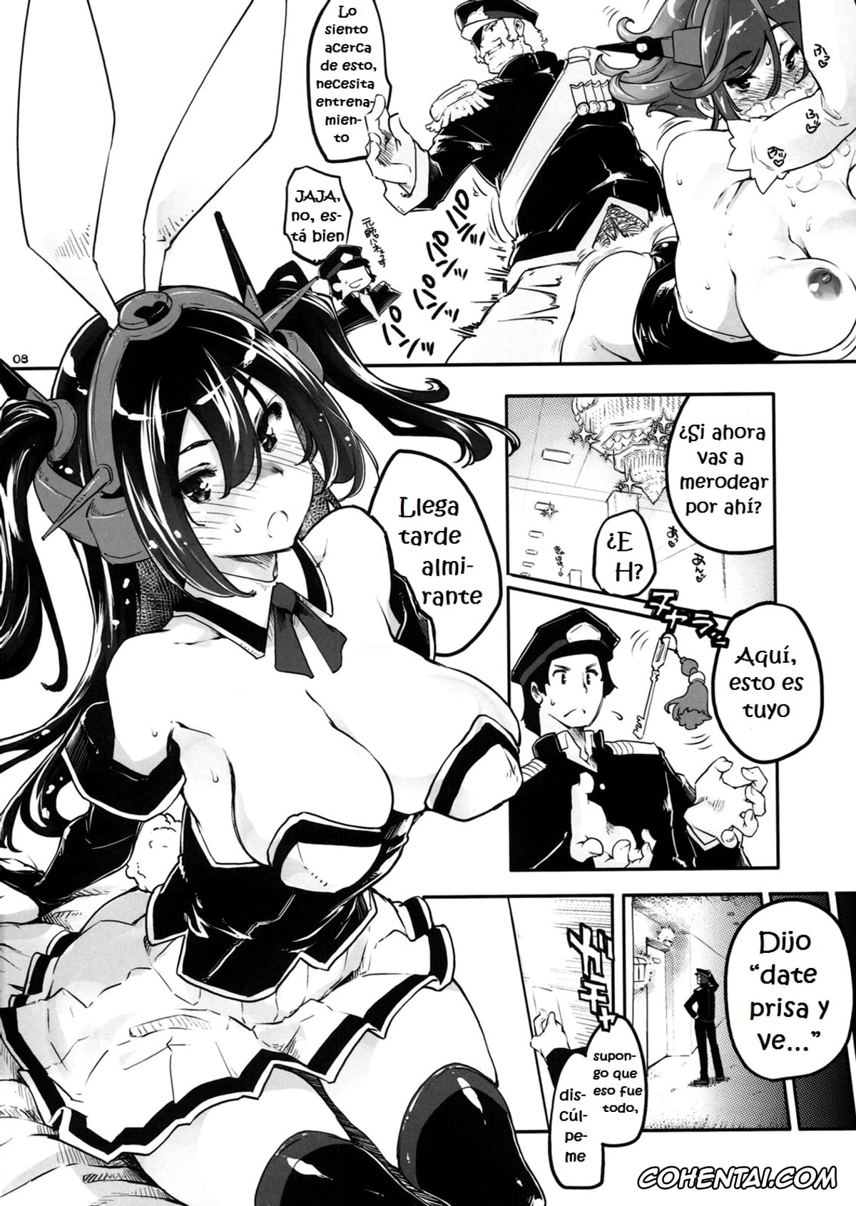 Kantai Collection -KanColle- porno, Mutsu porno, Nagato porno, Teitoku porno, Usamusu Nagato (Kantai Collection -KanColle-), pagina 8