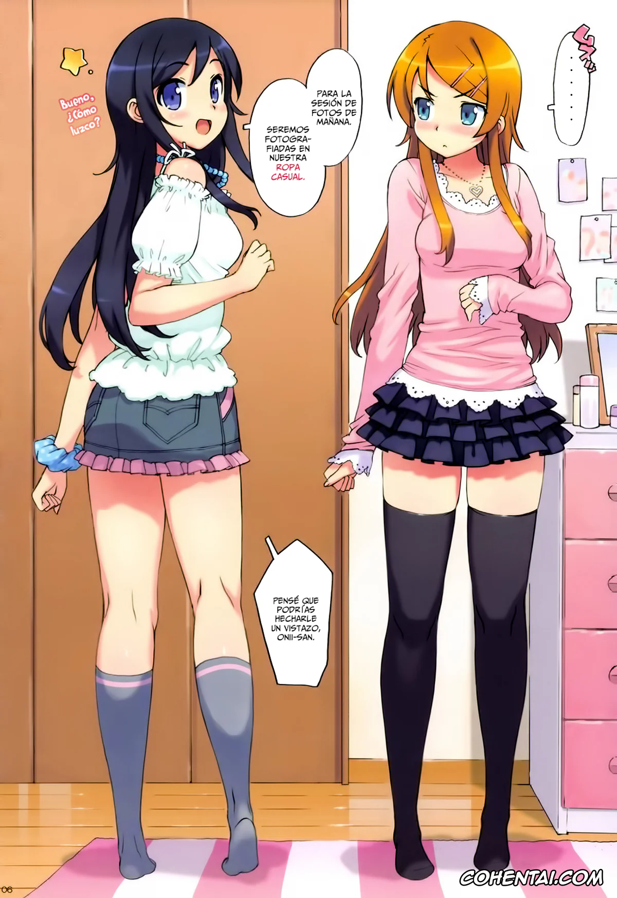 Ore No Imouto Ga Konna Ni Kawaii Wake Ga Nai | My Little Sister Cant Be This Cute porno, Ayase Aragaki porno, Kirino Kousaka porno, Kyousuke Kousaka porno, Ore no Imouto to, Imouto no Tomodachi ni Nama de Nakadashi Suru | Corriéndome Dentro de mi Hermanita y su Amiguita (Ore no Imouto ga Konna ni Kawaii Wake ga Nai), pagina 5