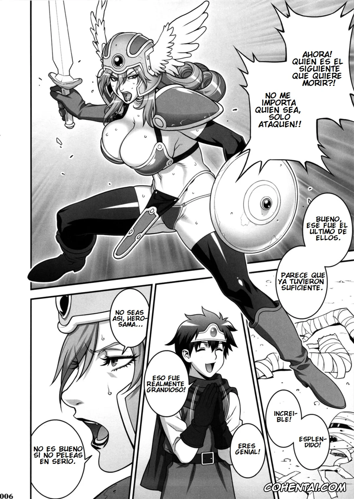 Dragon Quest porno, Cleric porno, Warrior porno, Ero Quest (Dragon Quest III), pagina 5