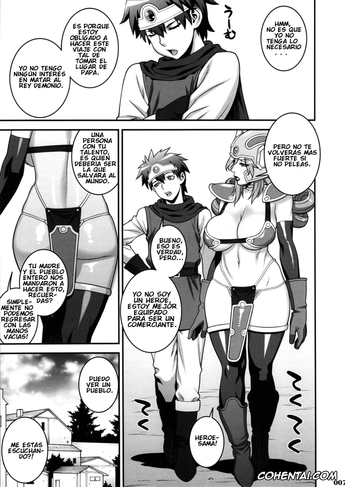 Dragon Quest hentai, Cleric hentai, Warrior hentai, Ero Quest (Dragon Quest III), pagina 6