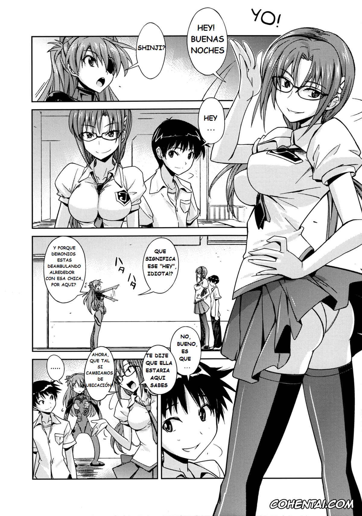 Neon Genesis Evangelion porno, Asuka Langley Soryu porno, Mari Illustrious Makinami porno, Shinji Ikari porno, Poyopacho AM (Neon Genesis Evangelion), pagina 5