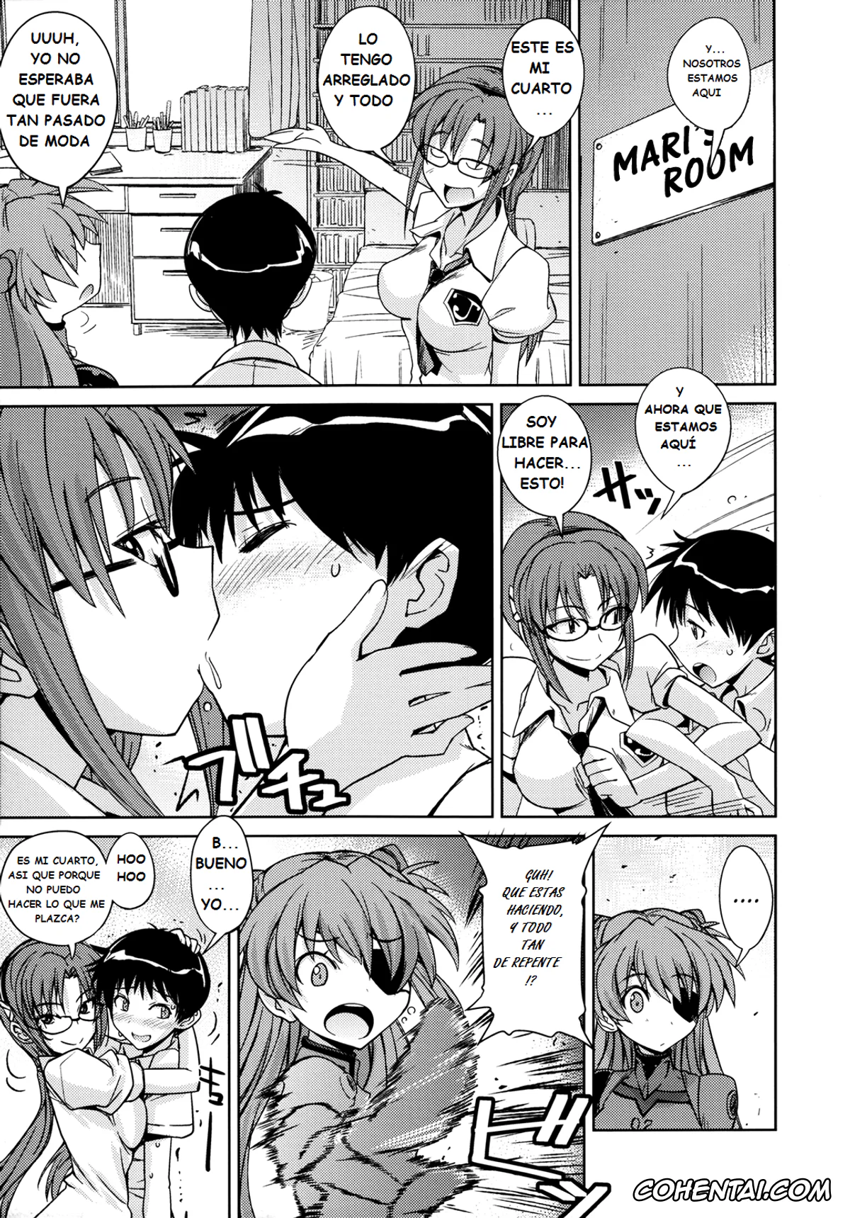 Neon Genesis Evangelion hentai, Asuka Langley Soryu hentai, Mari Illustrious Makinami hentai, Shinji Ikari hentai, Poyopacho AM (Neon Genesis Evangelion), pagina 6