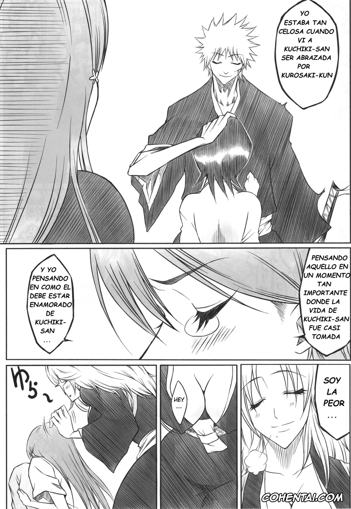 Bleach xxx, Ichigo Kurosaki xxx, Orihime Inoue xxx, Rangiku Matsumoto xxx, Ori (Bleach), pagina 4