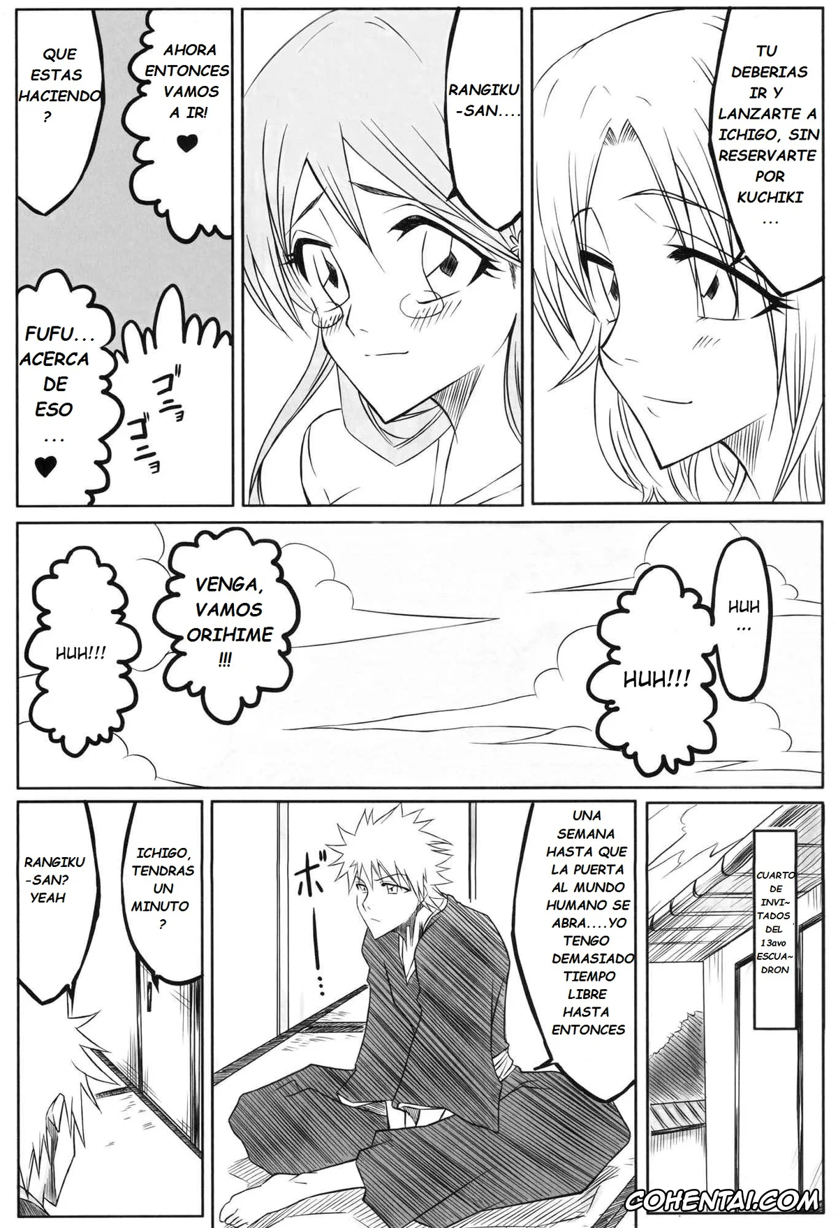 Bleach hentai, Ichigo Kurosaki hentai, Orihime Inoue hentai, Rangiku Matsumoto hentai, Ori (Bleach), pagina 6