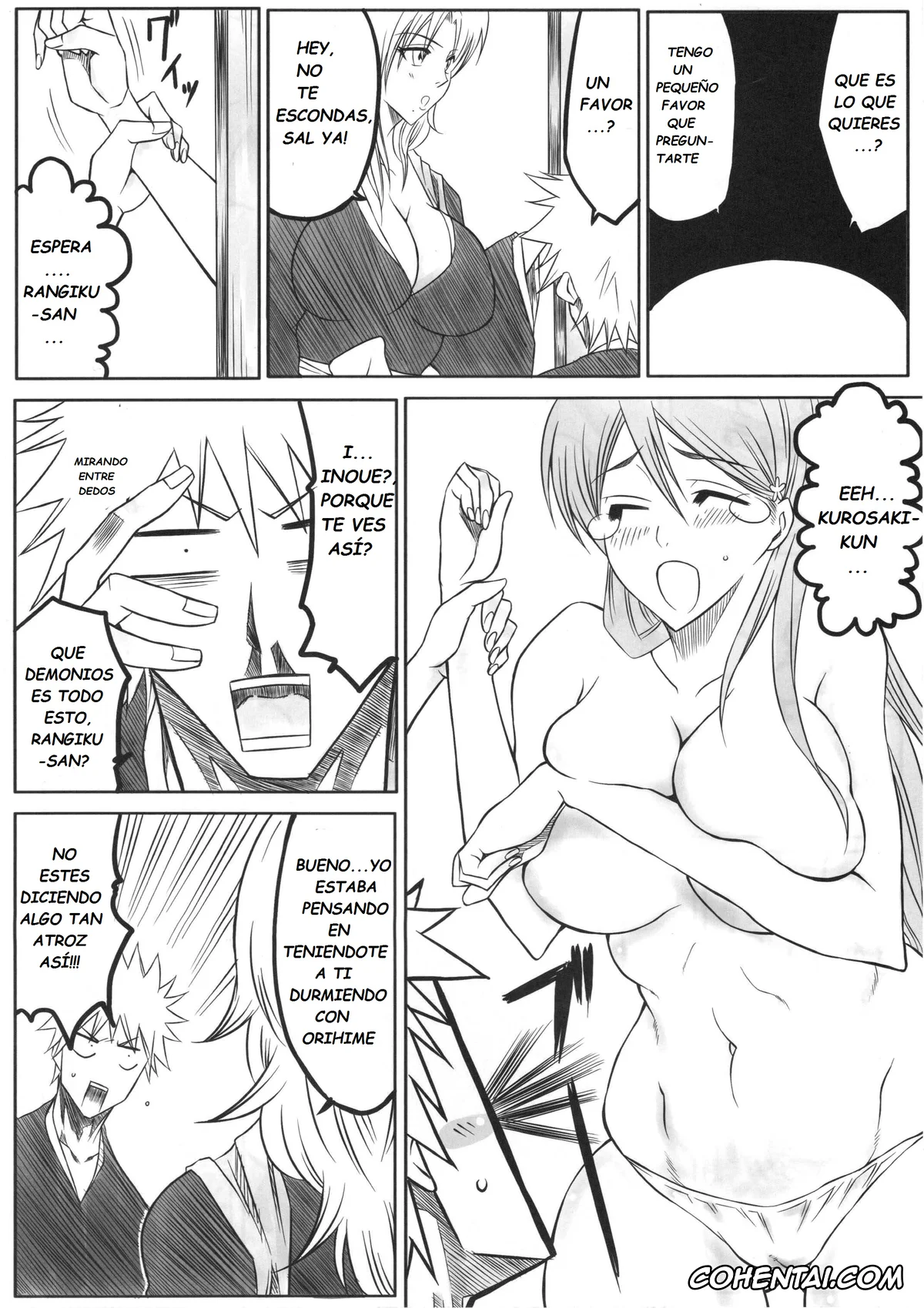 Bleach xxx, Ichigo Kurosaki xxx, Orihime Inoue xxx, Rangiku Matsumoto xxx, Ori (Bleach), pagina 7
