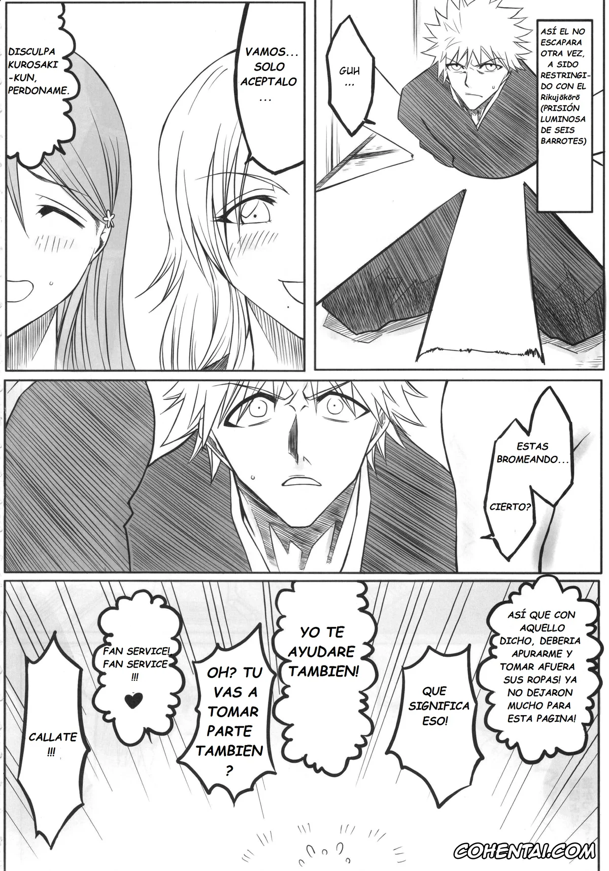Bleach hentai, Ichigo Kurosaki hentai, Orihime Inoue hentai, Rangiku Matsumoto hentai, Ori (Bleach), pagina 9