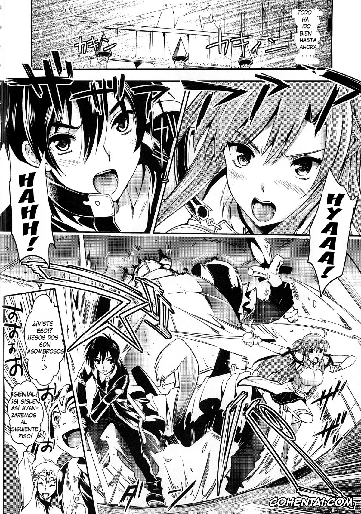 Sword Art Online hentai, Asuna Yuuki hentai, Kazuto Kirigaya | Kirito hentai, Shujou Seikou II α (Sword Art Online), pagina 3