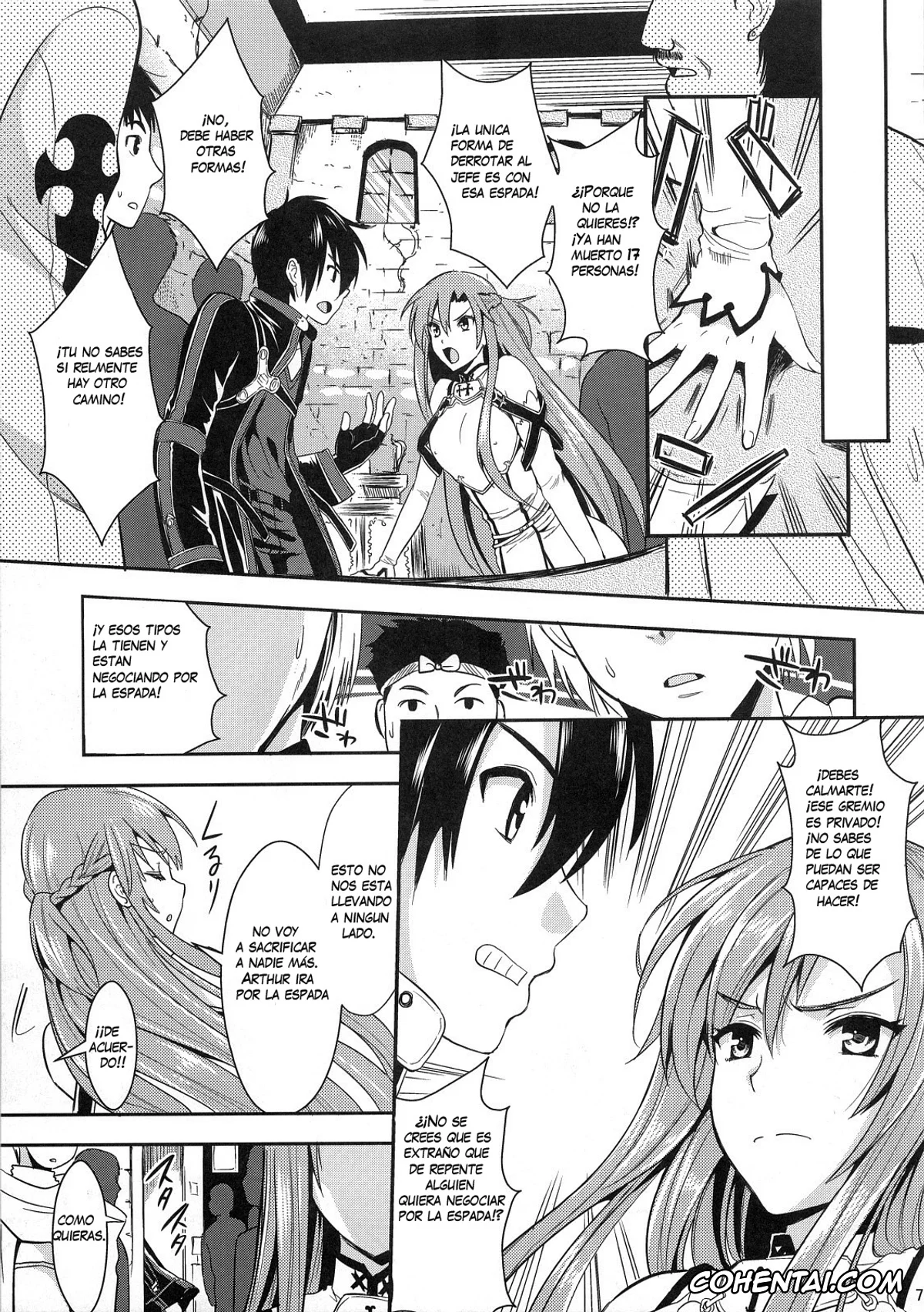 Sword Art Online hentai, Asuna Yuuki hentai, Kazuto Kirigaya | Kirito hentai, Shujou Seikou II α (Sword Art Online), pagina 6
