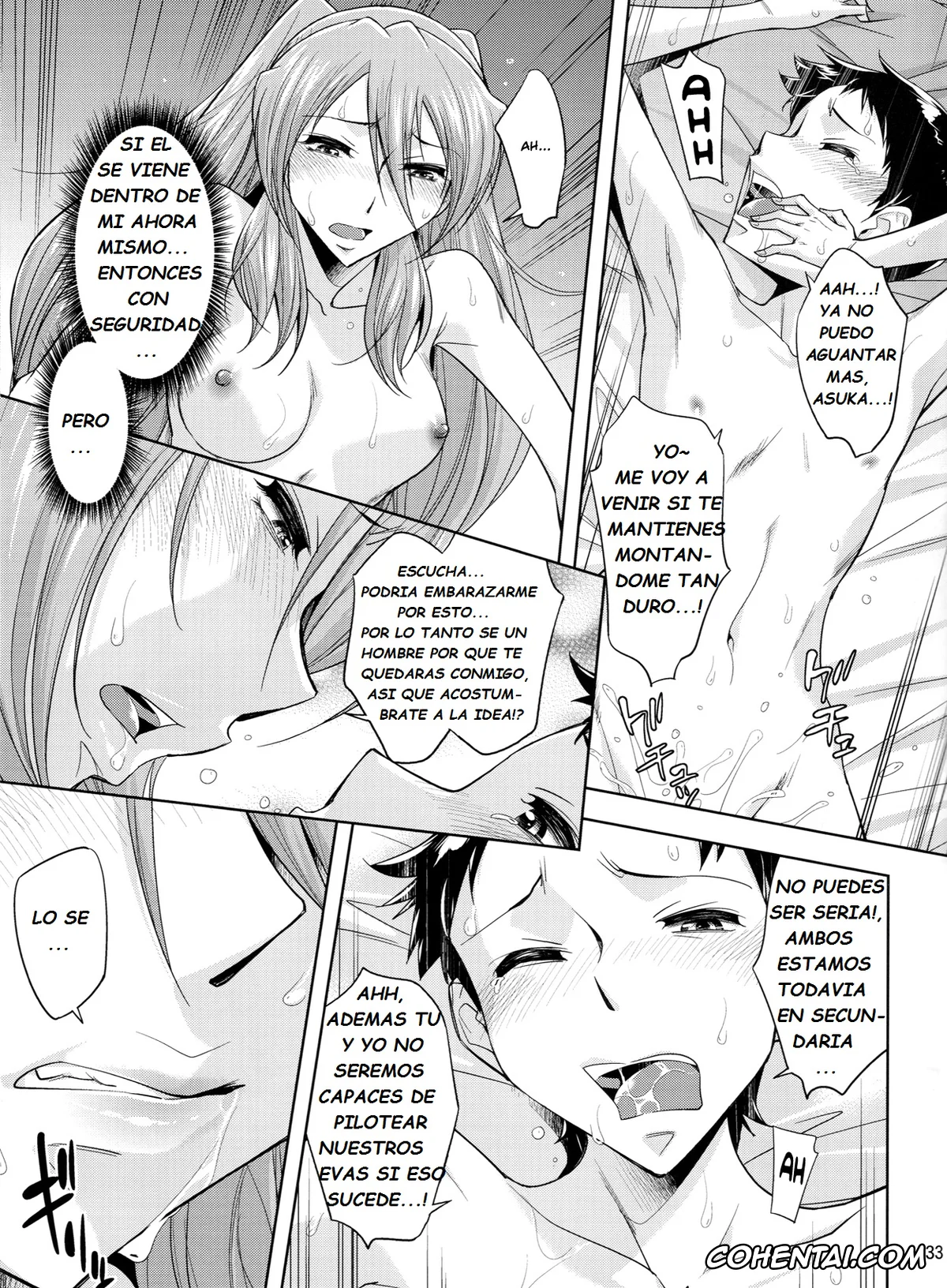Neon Genesis Evangelion xxx, Asuka Langley Soryu xxx, Shinji Ikari xxx, Second Children (Neon Genesis Evangelion), pagina 34
