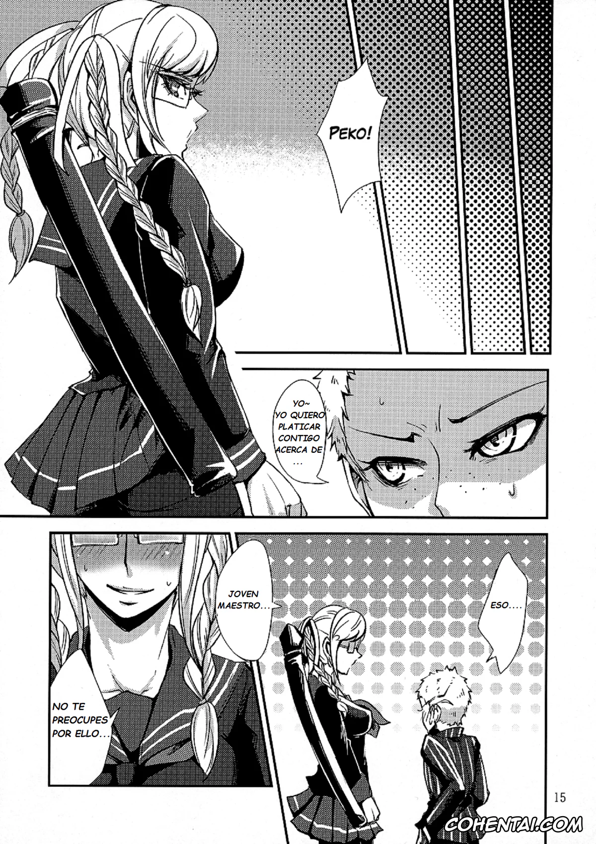 Danganronpa porno, Fuyuhiko Kuzuryu porno, Peko Pekoyama porno, peko (Danganronpa), pagina 14