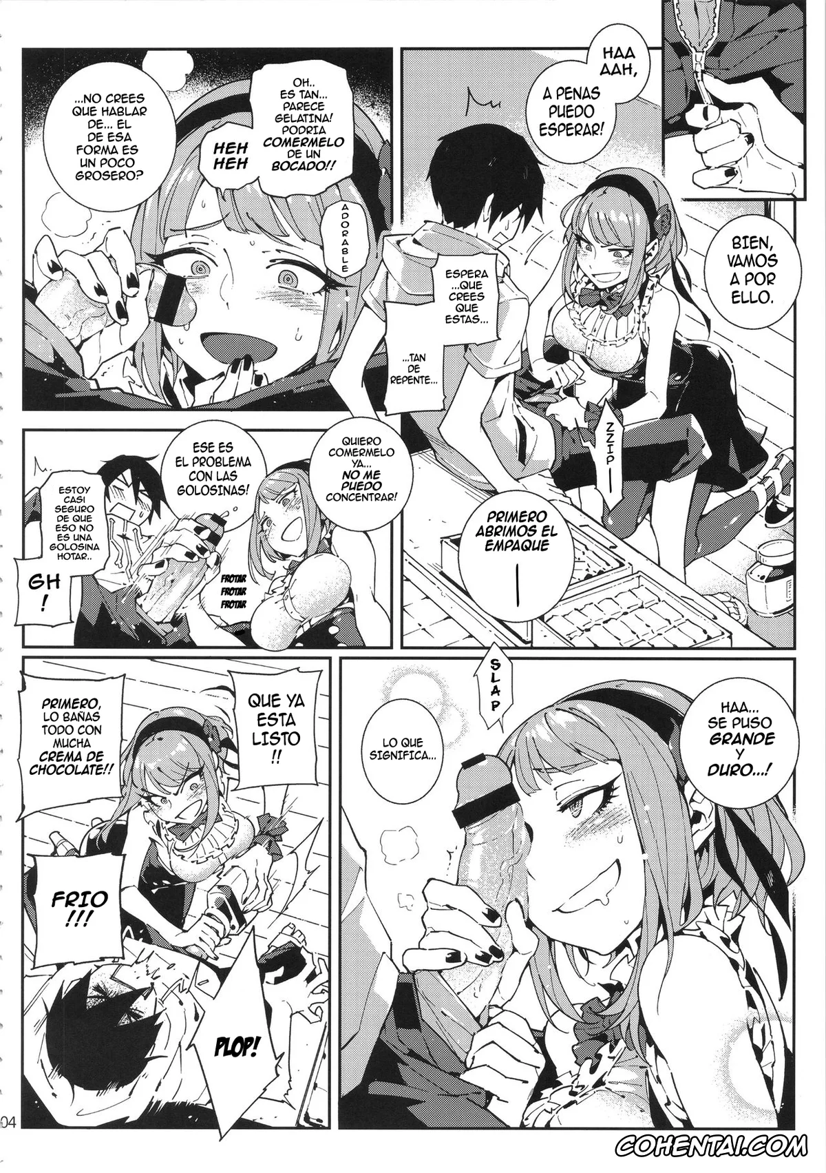 Dagashi Kashi porno, Hotaru Shidare porno, Kokonotsu Shikada porno, Saya Endou porno, So Sensou (Dagashi Kashi), pagina 5