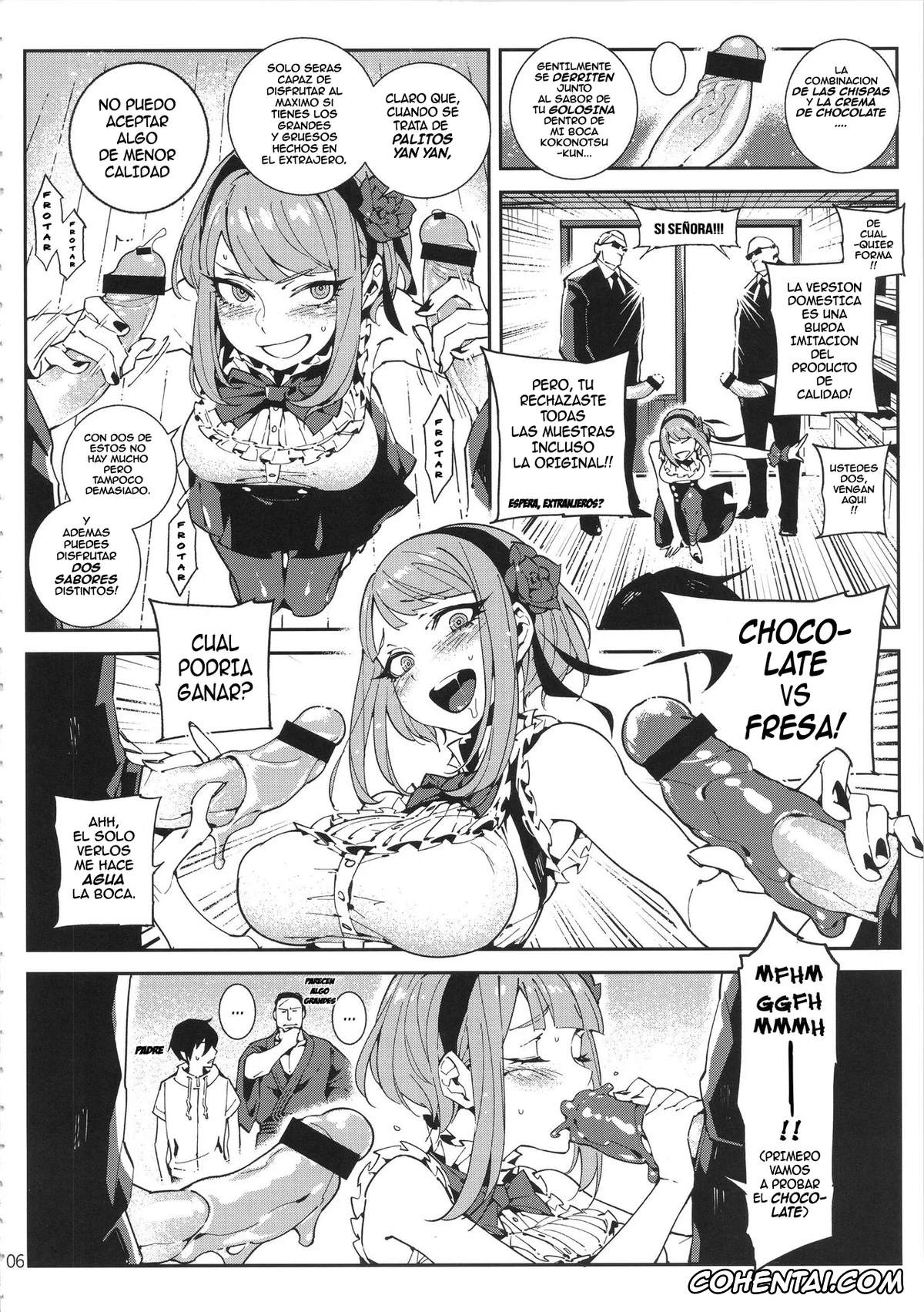 Dagashi Kashi xxx, Hotaru Shidare xxx, Kokonotsu Shikada xxx, Saya Endou xxx, So Sensou (Dagashi Kashi), pagina 7