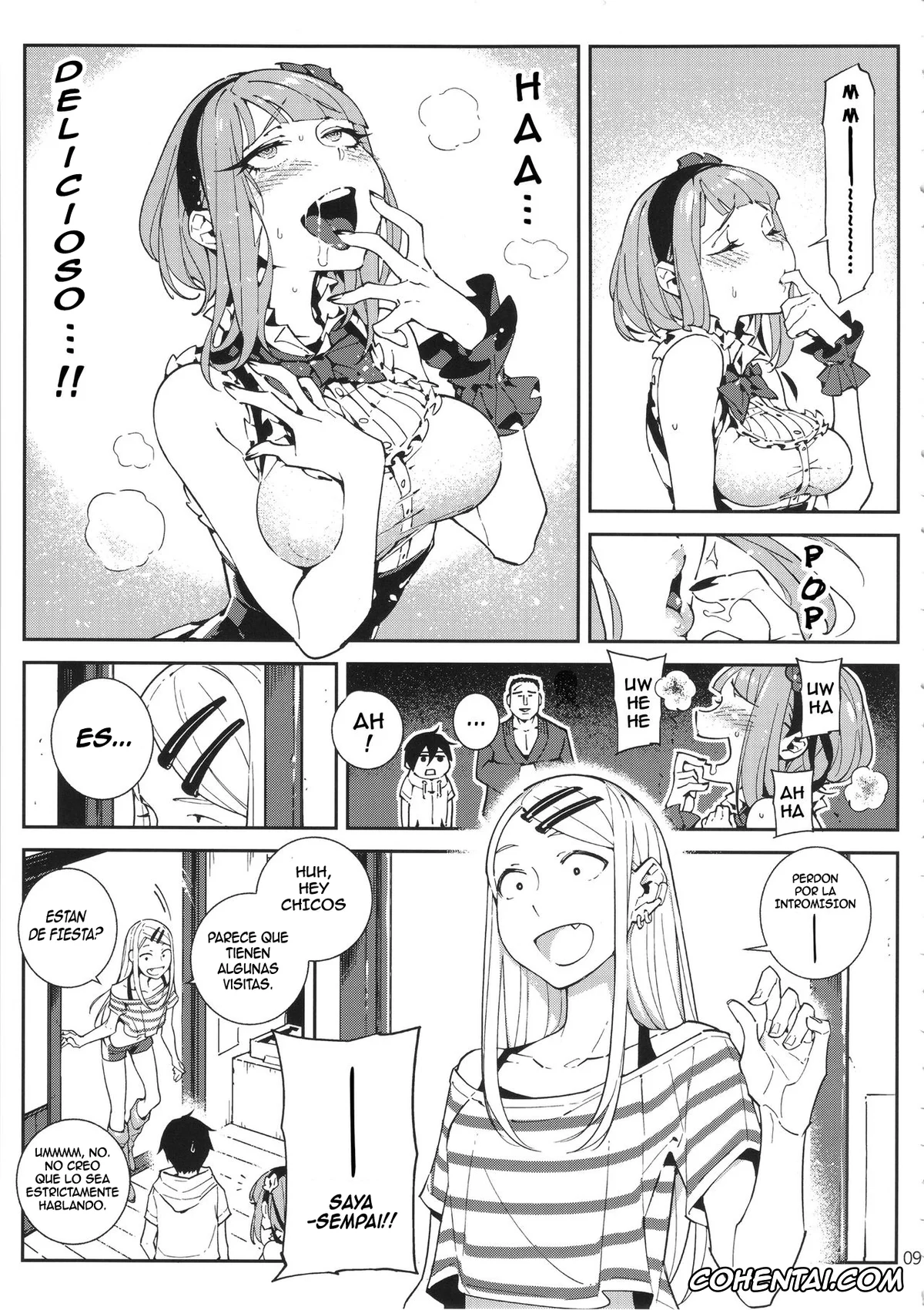 Dagashi Kashi xxx, Hotaru Shidare xxx, Kokonotsu Shikada xxx, Saya Endou xxx, So Sensou (Dagashi Kashi), pagina 10