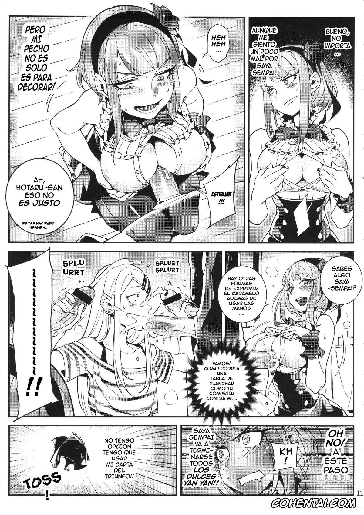 Dagashi Kashi hentai, Hotaru Shidare hentai, Kokonotsu Shikada hentai, Saya Endou hentai, So Sensou (Dagashi Kashi), pagina 12